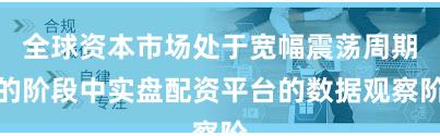 全球资本市场处于宽幅震荡周期的阶段中实盘配资平台的数据观察阶